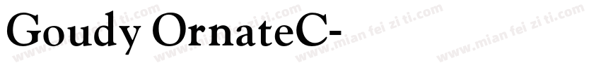 Goudy OrnateC字体转换